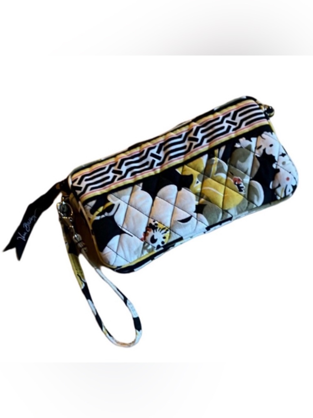 Vera Bradley Wristlet Dogwood Pattern 7.5”x4” Expandable Adjustable Strap